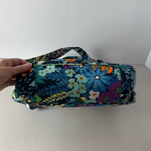 Vera Bradley Midnight Blues Floral Quilted Shoulder Bag - Picture 7 of 9